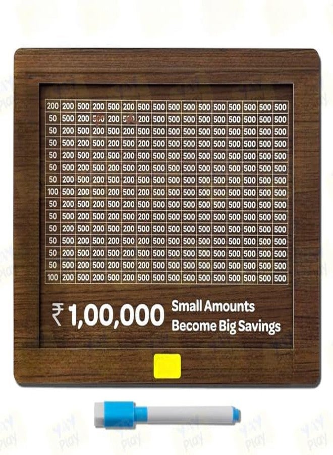 TECH LOGO ELECTRONICS Wooden Piggy Bank for Kids & Adults, Coin Box with Carved Design, Savings Box, Mini Bank, Cash Vault Wooden Savings Box,Wooden Coin Piggy Bank,Money Save Box (1 pcs) - Image 2